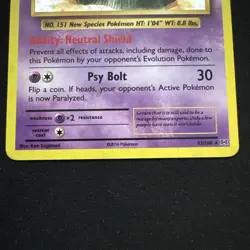 2016 Pokemon XY Evolutions 53/108 Mew Holo Rare NM+ - Image 3
