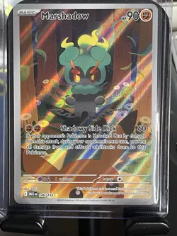 Marshadow 146/132 Secret Rare Pokemon Mega Evolution Holo Grade 10 Candidate - Image 1