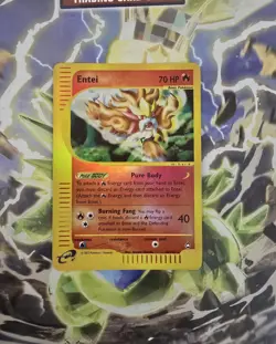 2002 POKEMON Aquapolis Reverse Holo Rare Entei 10/147 - Image 1