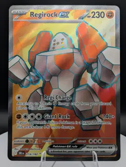 Pokemon TCG: Destined Rivals: Regirock EX 214/182 Ultra Rare Full Art (NM) - Image 1
