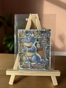 S4 Blastoise- Merlin Series 1 Holographic Sticker Pokemon 1999. (Merlin Topps) - Image 1