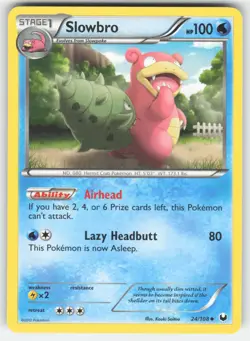 Slowbro 24/108 Uncommon Dark Explorers Pokemon Reverse Holo NM - Image 1