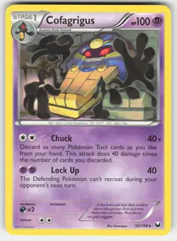 Cofagrigus 52/108 Rare Dark Explorers Pokemon NM - Image 1