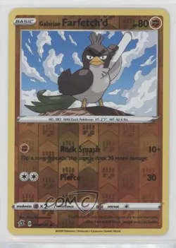 Galarian Farfetch'd Reverse Foil Pokemon Sword & Shield Rebel Clash #094 - Image 1