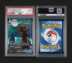 2021 POKEMON SWSH EVOLVING SKIES SECRET FULL ART/UMBREON VMAX PSA 8 W GUARD - Image 3