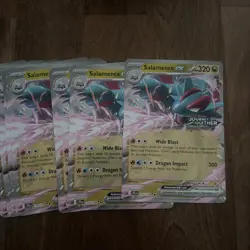 Lot Of 20 Pokemon Salamence EX 114/159 Journey Together Stamped Promo JUMBO - Image 2