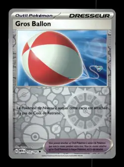 Carte Pokemon Gros Ballon Reverse 155/165 151 FR - Image 1