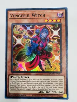 Yu-Gi-Oh! TCG Vengeful Witch Super Rare 1st Edition NM - Image 1