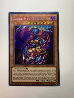 Yugioh - Curse Necrofear - Secret - Limited - LDS3-EN009 - NM - Image 1