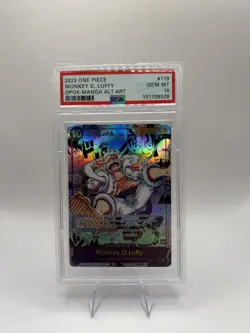 One Piece Luffy gear 5 Parallel Manga OP05 Replica PSA 10 Style Proxy - Image 1