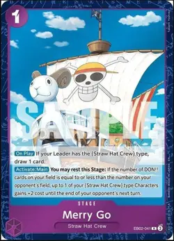 Merry Go EB02-041 Anime 25th Collection One Piece Card Game Rare NM - Image 1