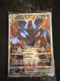 Pokemon TCG Lucario VSTAR SWSH291 Crown Zenith Promo Factory Sealed, Near Mint - Image 1