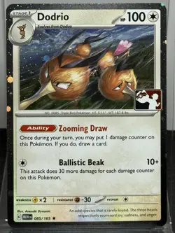 Dodrio 085/165 MEW Prize Pack Play! Pokemon Holo Stamped Near Mint NM - Image 1