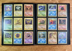 Pokemon Game 1999 Fossil 1st Edition Complete Non Holo Set #16-62 NM/LP - Image 2