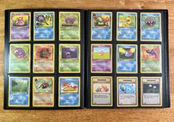 Pokemon Game 1999 Fossil 1st Edition Complete Non Holo Set #16-62 NM/LP - Image 3