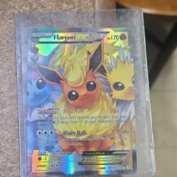 Pokemon Flareon EX Full Art Ultra Rare Holo RC28/RC32 170HP Generations - Image 1