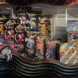 Pokemon TCG Paldean Fates Great Tusk Iron Treads Ex Premium Collection - Image 3