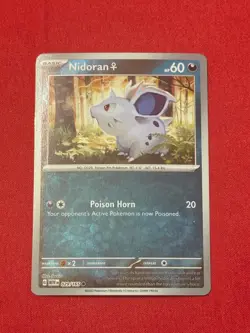 Nidoran F 029/165 Common 151 Pokemon Reverse Holo Near Mint - Image 1