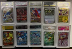 Pokemon Graded Slabs - 10 Slabs Including PSA (Check the description) - Image 1