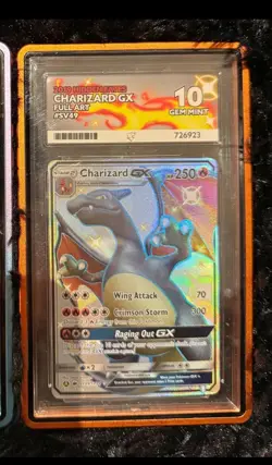 Pokemon TCG Charizard GX Hidden Fates Holo Ace 10 SV49/SV94 Perfect Subgrade 😍 - Image 1