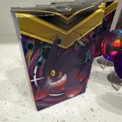 Pokemon Mega Gengar Battle Deck x9 & Plastic Lot of 9 Purple Black Gengar Coins - Image 5