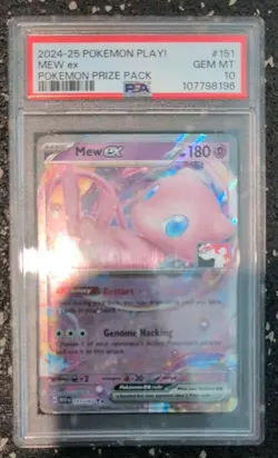 MEW EX 151 - 2024 POKEMON PLAY! PRIZE PACK. PSA 10 - Image 1