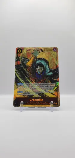 Crocodile SEC Alternate Art OP14-120 OP14 The Azure Sea's Seven - Image 1