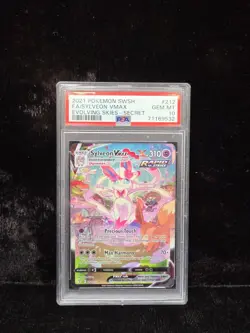 PSA 10 Sylveon VMAX Alternate Art Evolving Skies 212/203 Pokemon Card FA 2021 - Image 1