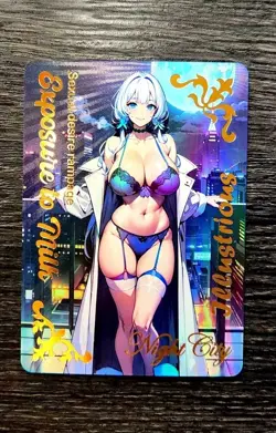 Illustrious Azur Lane X Goddess Story Doujin Holo Card Anime Waifu Tcg Ccg Agc - Image 3
