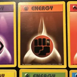 MUST SEE!: 6x VINTAGE POKEMON TCG BASE SET UNLIMITED ENERGY CARDS LP-NM - Image 3