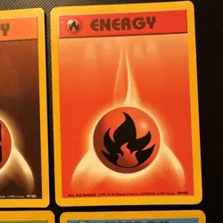 MUST SEE!: 6x VINTAGE POKEMON TCG BASE SET UNLIMITED ENERGY CARDS LP-NM - Image 4