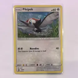 Pokemon Pikipek Promo Holo SM07 SM Promo 2017 60HP Peck Pokemon TCG Card Stock - Image 1