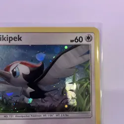 Pokemon Pikipek Promo Holo SM07 SM Promo 2017 60HP Peck Pokemon TCG Card Stock - Image 3