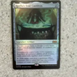 Agatha's Soul Cauldron Holo Legendary Artifact Mythic Wilds of Eldraine MTG Card - Image 1