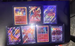 Pokemon Charizard Lot (7 Cards) V VMAX EX Full Art Holo Ultra Rare Bundle NM/M - Image 2