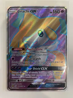 Pokemon Jirachi GX 079A/236 Alternate Art Full Art Holo Promo Card English - Image 1