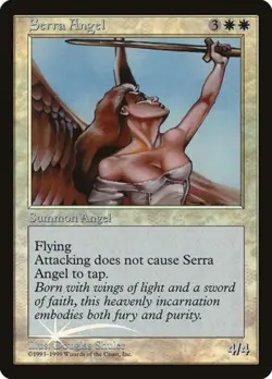Serra Angel -Foil Medium Play MTG Promos: Unique and Miscellaneous - Image 1