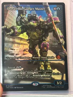 magic the gathering tmnt Donatello, Gadget Master Showcase Foil - Image 1