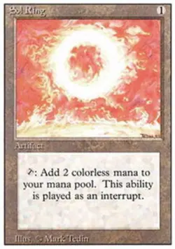 Heavy Played, English - 1 x MTG Sol Ring Revised Edition - Image 1
