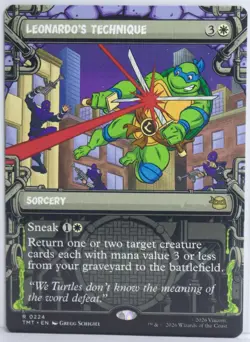 Leonardo's Technique [New, Near Mint] Showcase Art {TMNT MTG} - Image 1