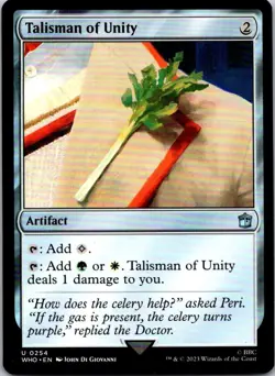 Magic the Gathering HP Talisman of Unity Doctor Who Commander MTG Free Shipping! - Image 1