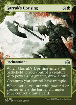 MTG WOE Enchanting Tales *FOIL* U Garruk's Uprising #0053 - Image 1