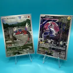 SEALED Pokemon Miraidon & Koraidon Scarlet & Violet ETB Holo Black Star Promos - Image 1