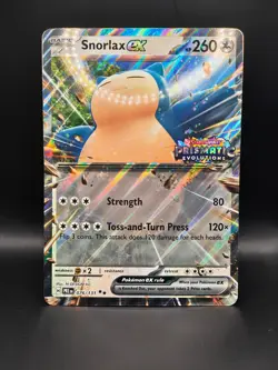 Pokemon TCG Prismatic Evolutions - Snorlax EX 076/131 STAMPED PROMO (Jumbo) - Image 1