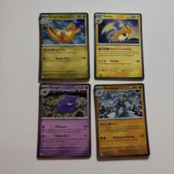Pokemon TCG Sam's Club 4 Mini Tin Promos 151: Machamp Raichu Gengar Dragonite - Image 1