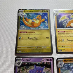 Pokemon TCG Sam's Club 4 Mini Tin Promos 151: Machamp Raichu Gengar Dragonite - Image 3