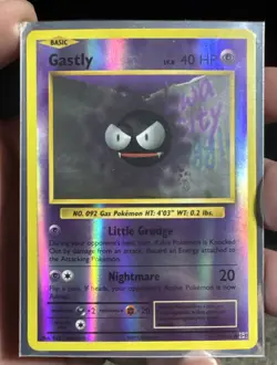2016 Pokemon Gastly Common XY - Evolutions Reverse Holo 47/108 NM - Image 1