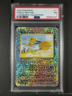 Doduo Reverse Foil #71 2002 Pokemon Legendary Collection PSA 7 250001 - Image 1