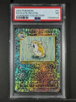 Raticate Reverse Foil #61 2002 Pokemon Legendary Collection PSA 7 250001 - Image 1
