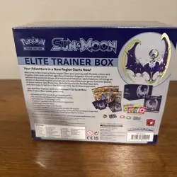 Pokemon TCG Sun & Moon Elite Trainer Box Lunala Factory Sealed New Ships ASAP - Image 2
